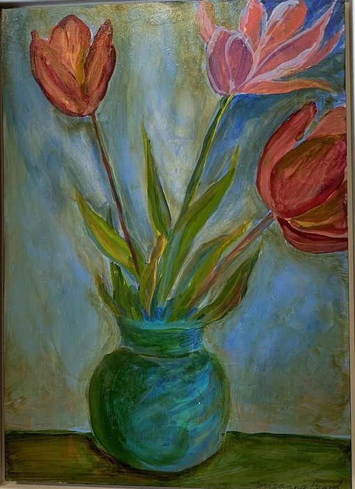 S Izard  | Still life 2||Tulips  | McAtamney Gallery and Design Store | Geraldine NZ